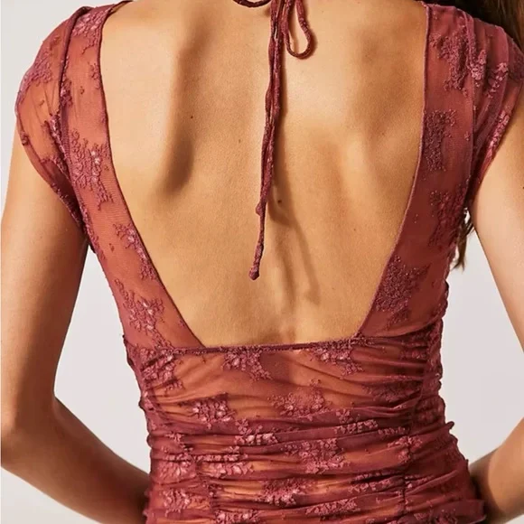 Free People Lace V-neck Top - Picture 2 of 7